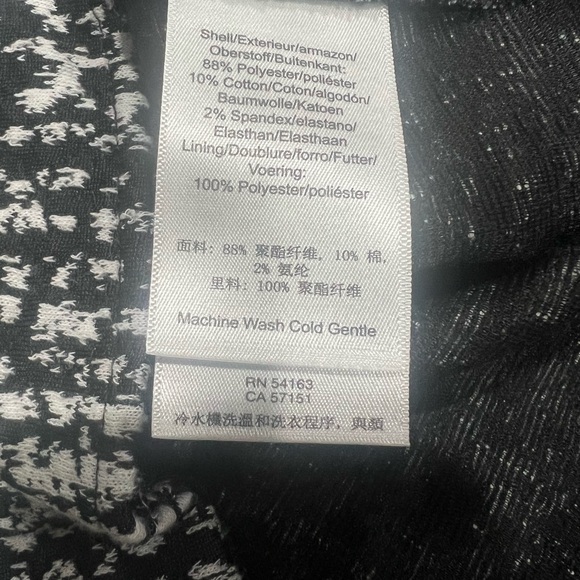 DKNY Black and White Patterned Mini Dress - Picture 6 of 7